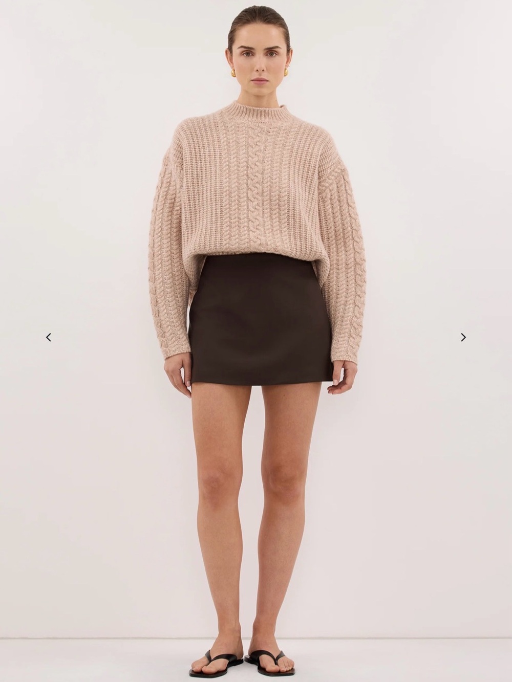Dissh Soho Bitter Choc Tailored Skort – Size US8